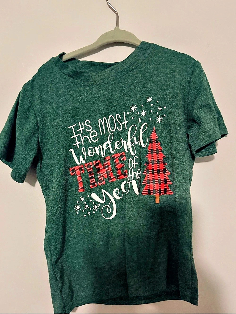 Green Holiday Graphic Tee Most Wonderful Time of the Year